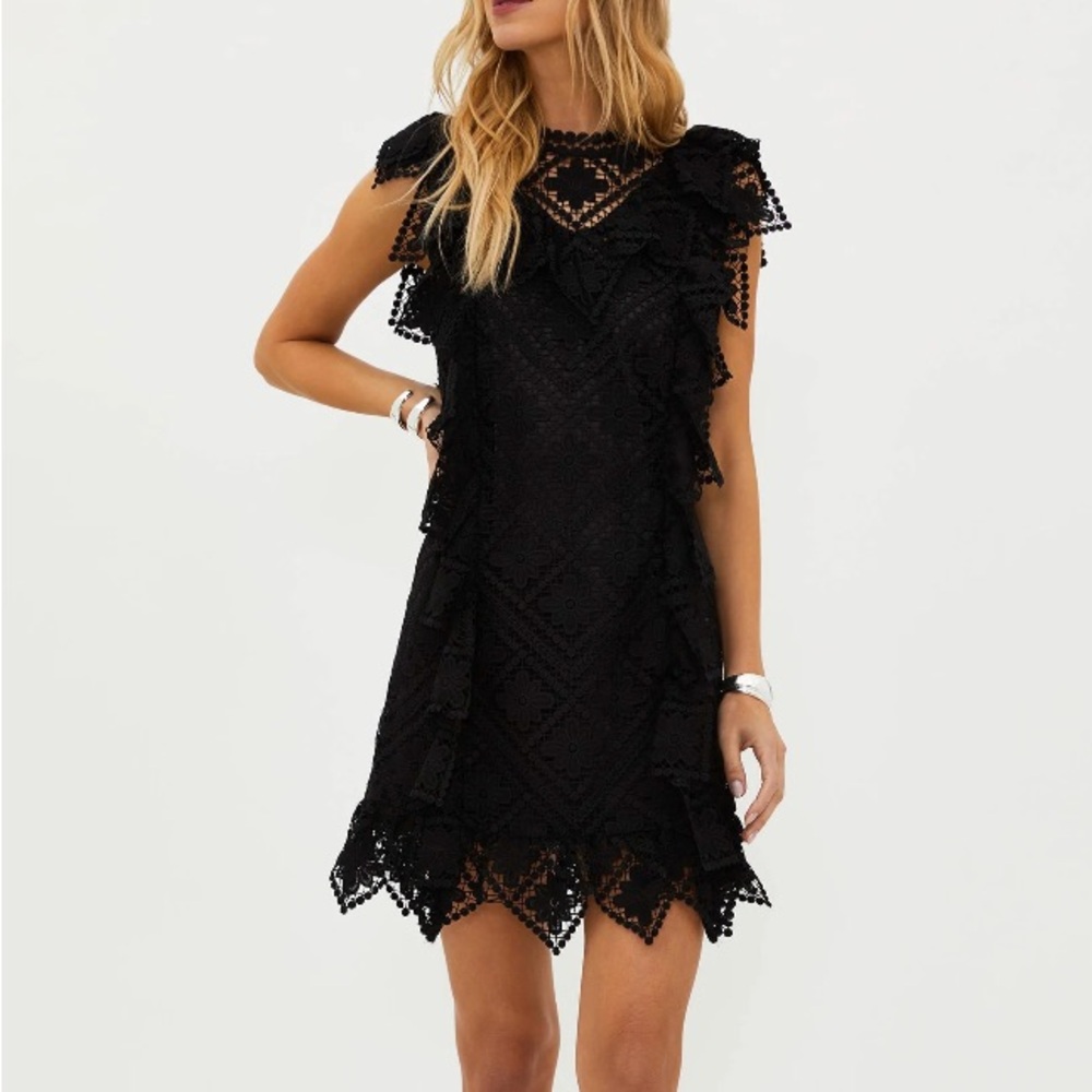 Beach Riot Eugenia Dress Black Small (never worn)